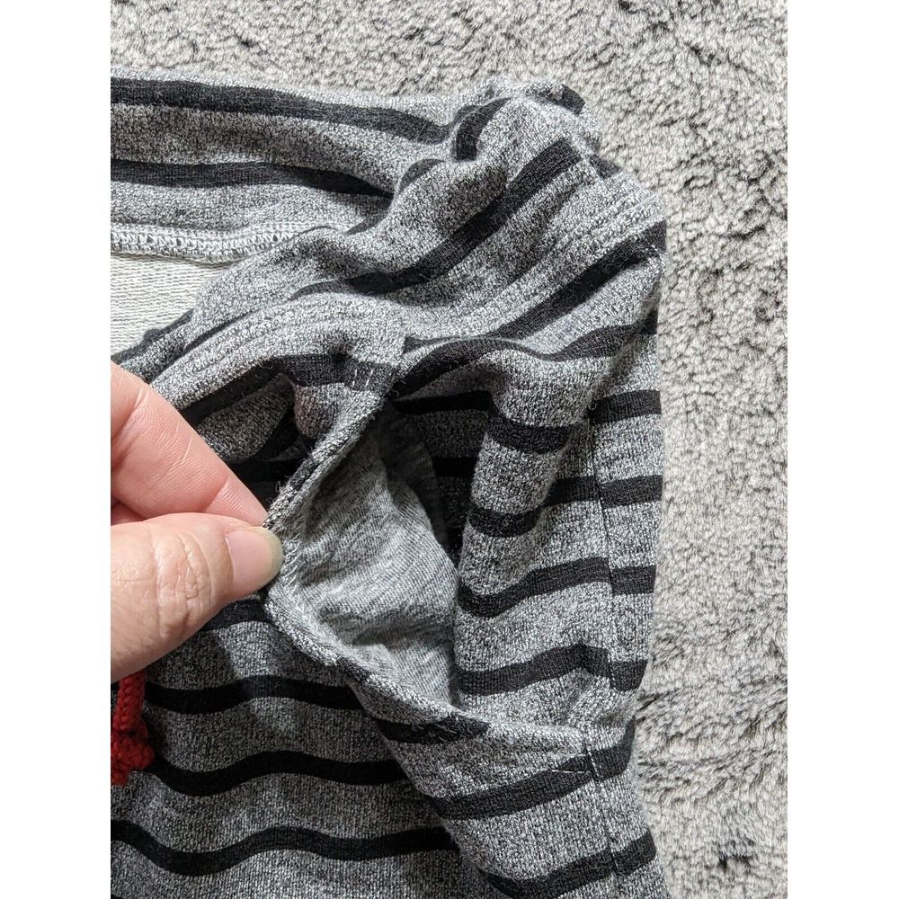 Sundry Pull On Drawstring Skirt Women's Size 3 Gray Striped - Picture 5 of 11